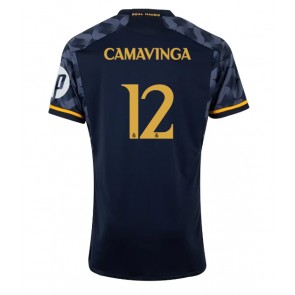 Real Madrid Eduardo Camavinga #12 Bortatröja 2023-24 Kortärmad